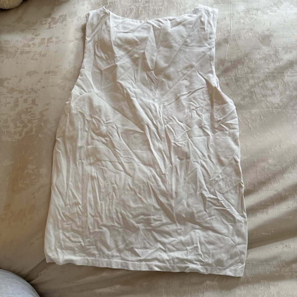 White Sleeveless Top